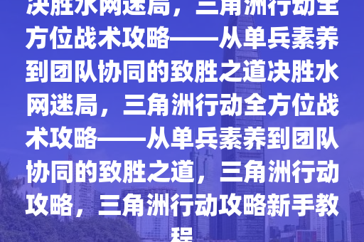 决胜水网迷局，三角洲行动全方位战术攻略——从单兵素养到团队协同的致胜之道决胜水网迷局，三角洲行动全方位战术攻略——从单兵素养到团队协同的致胜之道，三角洲行动攻略，三角洲行动攻略新手教程
